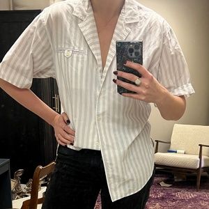 Vintage Striped Button Down Shirt